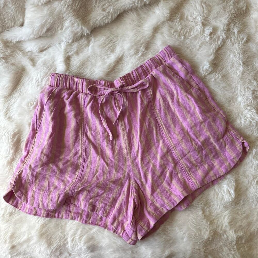 Target Women's Pink and Orange Striped Shorts